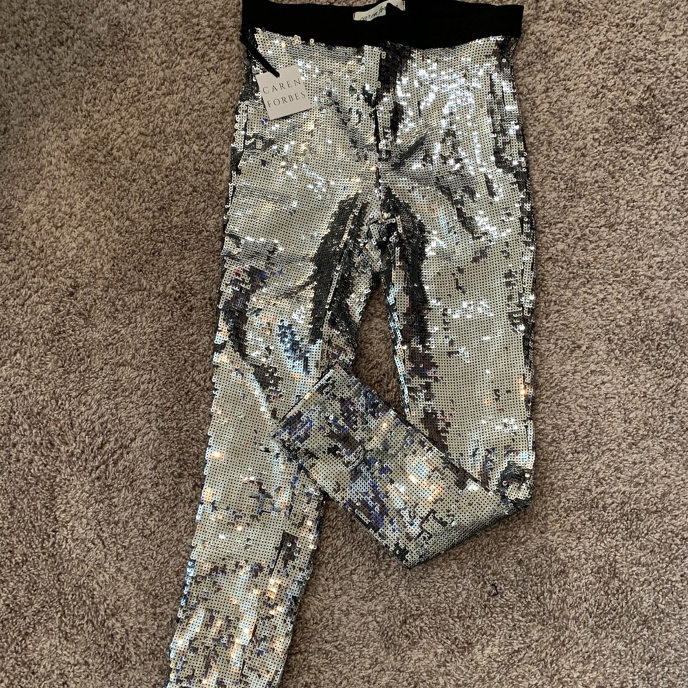 Caren Forbes Sparkle Stretch Pants Women’s S